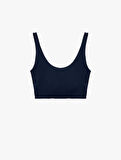 Slim Fit Kolsuz U Yaka Sporcu Sütyeni