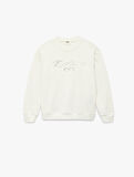 Atatürk Baskılı Uzun Kollu Bisiklet Yaka Şardonlu Sweatshirt