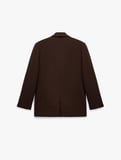 Uzun Kollu Düğmeli Oversize Blazer Ceket