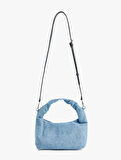 Fermuarlı Askılı Denim Çapraz Çanta