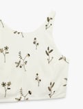 Slim Fit Floral Nakış Detaylı Brodeli Halter Yaka Crop Büstiyer