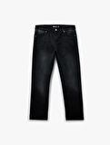 Normal Bel Cepli Straight Fit Jean Pantolon - Mark Jean
