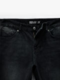 Normal Bel Cepli Straight Fit Jean Pantolon - Mark Jean