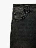 Normal Bel Pamuklu Slim Fit Jean Pantolon - Brad Jean