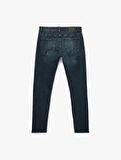 Normal Bel Pamuklu Slim Fit Jean Pantolon - Brad Jean