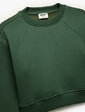 Uzun Kollu Bisiklet Yaka Basic Sweatshirt