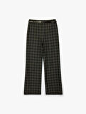 Koton X Melis Ağazat - Kemer Detaylı Cepli Ekose Palazzo Pantolon