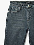 Normal Bel Pamuklu Slim Fit Jean Pantolon - Brad Jean