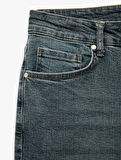 Normal Bel Pamuklu Slim Fit Jean Pantolon - Brad Jean