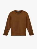 Uzun Kollu Pamuklu Basic Bisiklet Yaka Sweatshirt