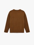 Uzun Kollu Pamuklu Basic Bisiklet Yaka Sweatshirt