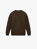 Pamuklu Regular Fit Uzun Kollu Bisiklet Yaka Basic Sweatshirt