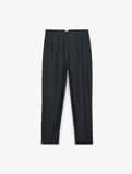 Yüksek Bel Viskon Karışımlı Slim Fit Cigarette Pantolon