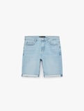 Normal Bel Pamuklu Bermuda Slim Fit Jean Şort