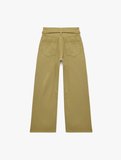 Pamuklu Yüksek Bel Kemerli Geniş Paça Pantolon - Wide Leg Jeans