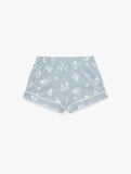 Pamuklu Beli Lastikli Rahat Kesim Çizgili Şort Pijama