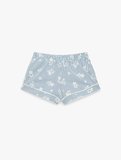 Pamuklu Beli Lastikli Rahat Kesim Çizgili Şort Pijama