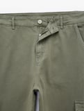 Pamuklu Cepli Straight Fit Kargo Jean Pantolon