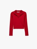 Kaşkorse Uzun Kollu Slim Fit Polo Yaka Tişört