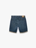 Normal Bel Pamuklu Bermuda Slim Fit Jean Şort