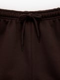 Slim Fit Beli Bağcıklı Biyeli Mini Şort