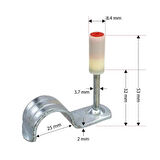 Red Hit MX004 25mm Boru Sabitleme Kelepçeli Barutlu Çivi (80 li Paket)