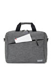 Orijinal 15.6" inç Gri Kumaş Notebook Valiz Askılı İş ve Günlük Laptop Bilgisayar Evrak Çantası