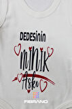 5 Adet Dedesinin Minik Aşkı Baskılı 0-1 Yaş Tüm Bedenler %100 Pamuk Bebek Zıbın