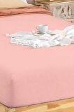 Penye Lastikli Çarşaf Pamuklu Jersey Çift Kişilik 160x200cm Pembe