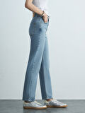 New Wanda Düz Paça Rahat Kesim Jean Pantolon