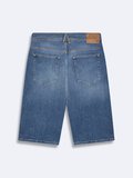 Corvın Orta Bel Regular Mid Indigo Jean Bermuda