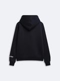 Regular Fit Yazı Baskılı Kapüşonlu Lacivert Sweatshırt