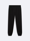 Regular Fit Lastik Paça Basic Siyah Eşofman