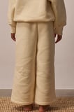 Krem Wide Leg Eşofman Altı