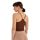 Inguz Sırt Detay İnce Askılı T-Shirt