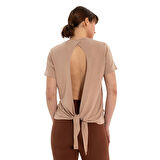 Inguz Sırt Bağlamalı Modal Yoga T-Shirt