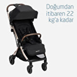 Maxi-Cosi Eva-Cabriofix I-Size Otomatik Katlanan Seyahat Sistem Kompakt Bebek Arabası Gold-Black