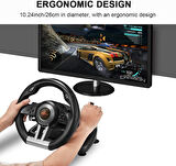 PXN V3 PRO PS3/PS4/PC/XBOX ONE/XBOXSERİES/NİNTENDO UYUMLU DİREKSİYON SETİ SİYAH