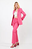 Fuşya Ceket Pantolon Takım
