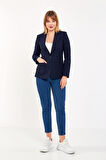 Lacivert Kaşe Ceket