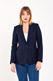 Lacivert Kaşe Ceket