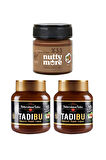 Abdurrahman Tatlıcı Tadıbu 330 gr x 2 Adet & Nutty More %33 Fındık Parçacıklı Kakaolu Fındık Ezmesi 200 gr 
