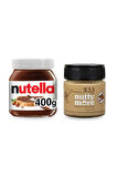 Nutella 400 gr & Nutty More %33 Fındık Parçacıklı Fındık Ezmesi 200 gr