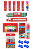 15 Parça Okul Öğrenci Seti,Boyama Seti,Yazı Seti,Stick Yapıştırıcı,Silgi,Kalemtıraş Donanımlı Set