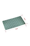 Efe Mark Premium Serisi Banyo - Küvet İçi Kaydırmaz Vantuzlu Oluklu Desenli Diktördgen Paspas 67,5 x 34,5 cm, Yeşil