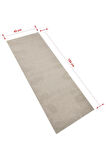 Efe Mark Anti - Slip Mat 45 x 150 cm Örme Desen Leke Tutmaz Halı Kaydırmaz Kahve 300 GR 