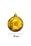 Waldern 6 Lı 10 Cm Parlak Yılbaşı Ağacı Süsü Cici Top Gold