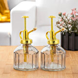 Perotti 15733 2'li Gri Vintage Cam Bitki Sulama Şişesi Oda Kokusu Dağıtıcı Cam Dağıtıcı Sprey 250ml
