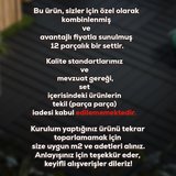 Porsima 1177 12 Lü Bahçe Balkon Teras Zemin Döşemesi Karosu Latte