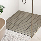 Porsima 1177 12 Lü Bahçe Balkon Teras Zemin Döşemesi Karosu Latte